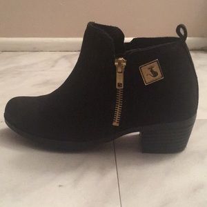 Black Suede Booties
